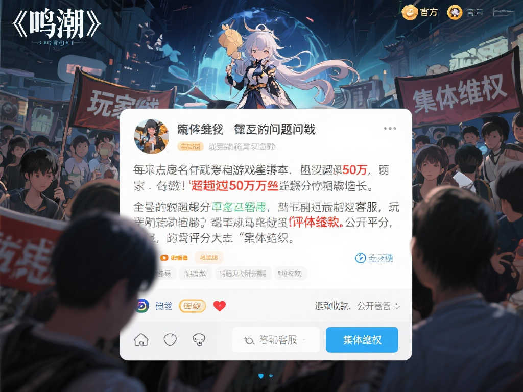 国产游戏《鸣潮》遭50万条差评!玩家集体声讨官方 国产游戏《鸣潮》遭50万条差评!玩家集体声讨官方